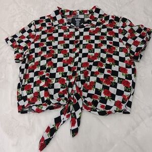 Spencer's Tie-Front Crop Top